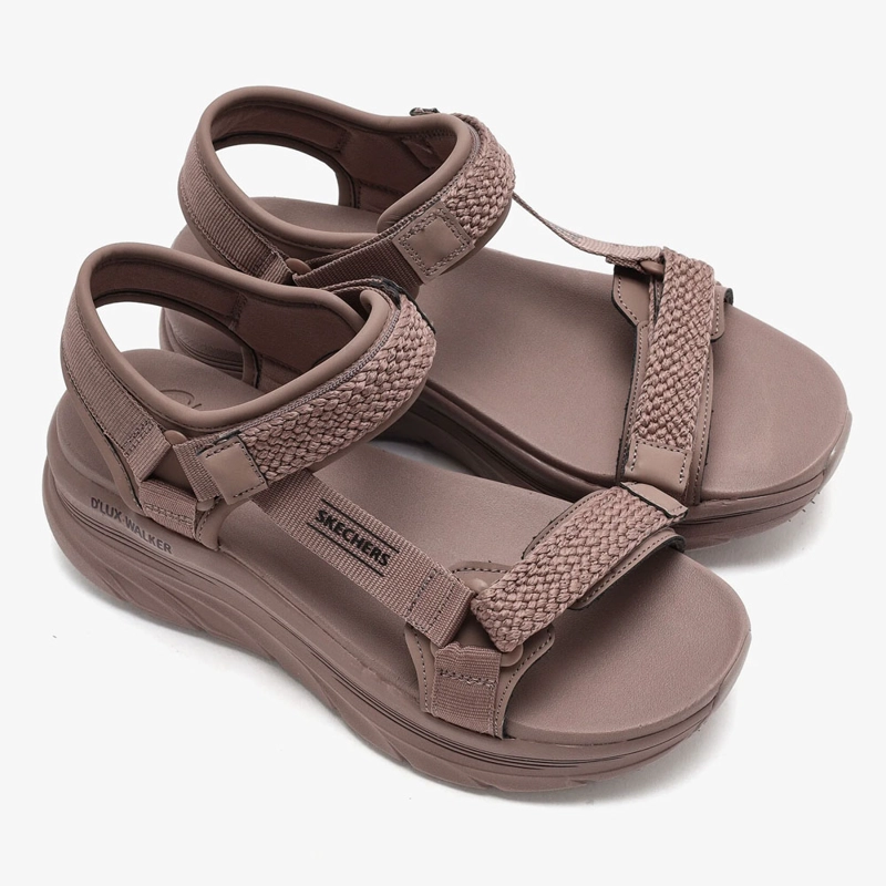 SANDALIAS MUJER SKECHERS D'LUX WALKER - PRETTY FIELD MALVA - 3