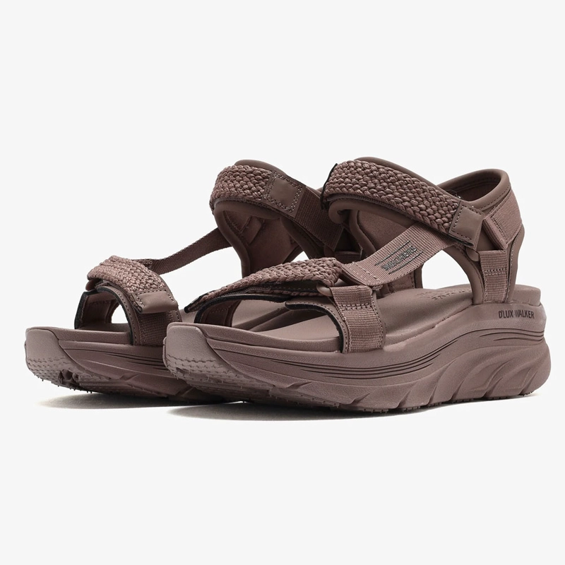 SANDALIAS MUJER SKECHERS D'LUX WALKER - PRETTY FIELD MALVA - 4