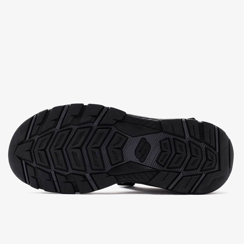 SANDALIAS HOMBRE SKECHERS RELAXED FIT TRESMEN-RYER NEGRO - 3