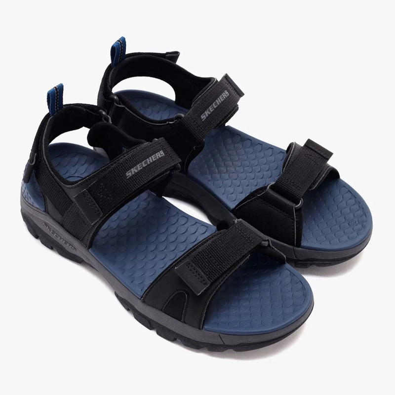 SANDALIAS HOMBRE SKECHERS RELAXED FIT TRESMEN-RYER NEGRO - 5