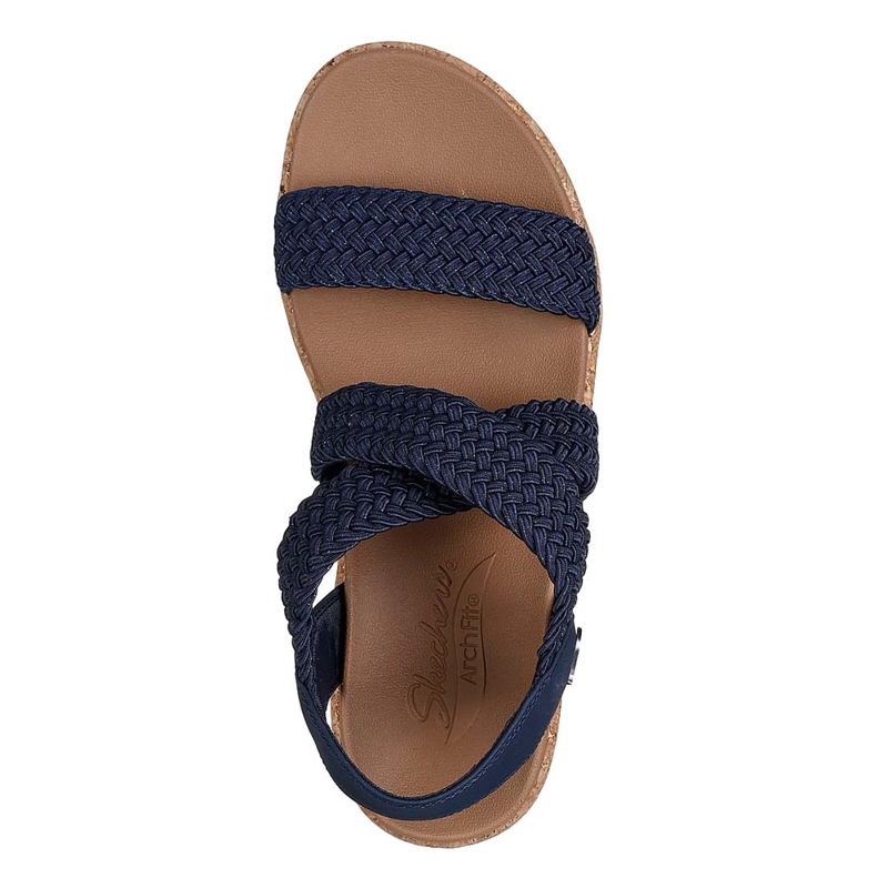 SANDALIA MUJER SKECHERS TALLA 41CL ARCH FIT BEVERLEE LOVE SPARKS AZUL - 3