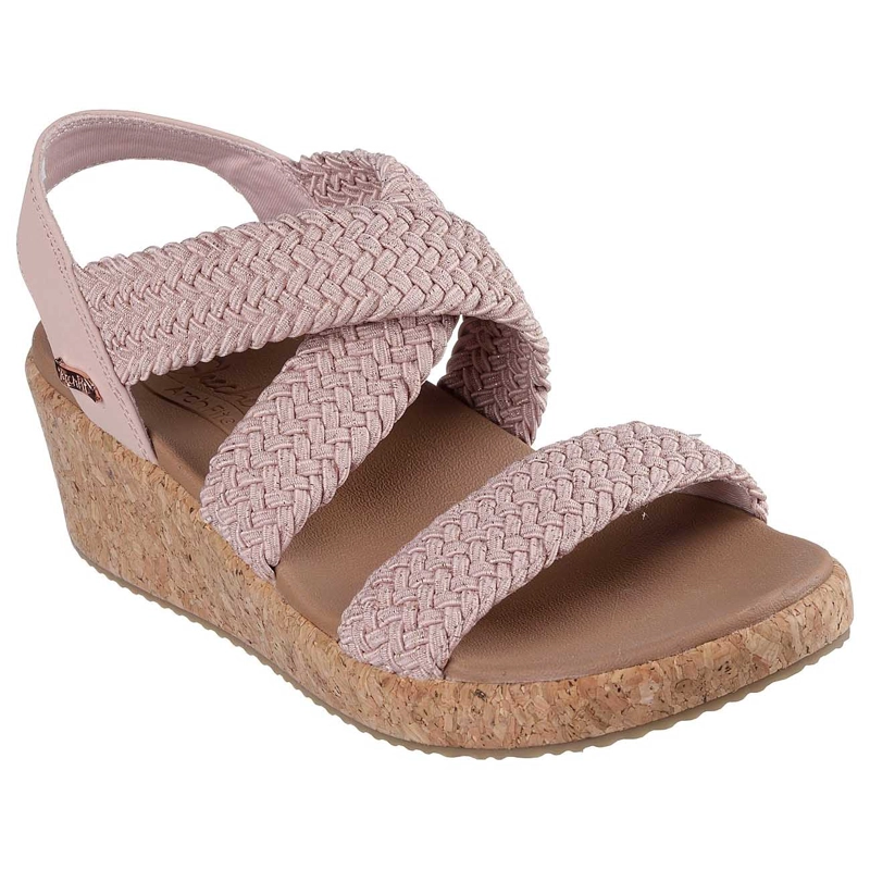SANDALIAS PLATAFORMA MUJER SKECHERS TALLA 41CL ARCH FIT BEVERLEE - LOVE SPARKS ROSADO - 3