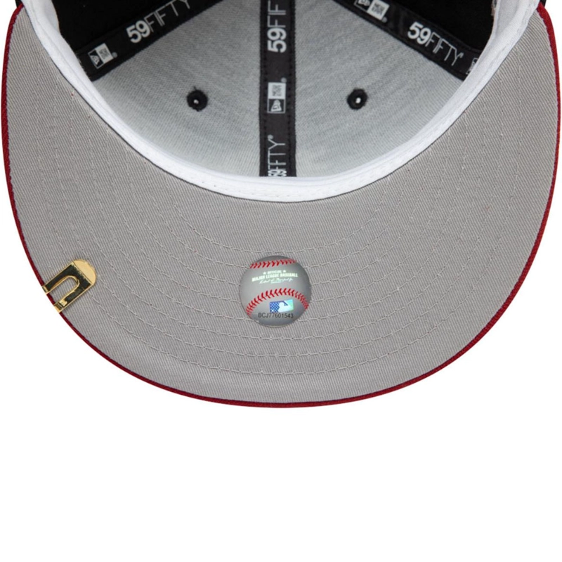 JOCKEY GORRA NEW ERA 59FIFTY PHILADELPHIA PHILLIES MLB VISOR CLIP NEGRO - 5