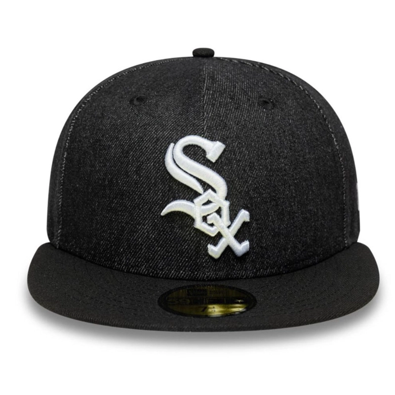 JOCKEY GORRA NEW ERA 59FIFTY CHICAGO WHITE SOX MLB DENIM 2TONE NEGRO - 1