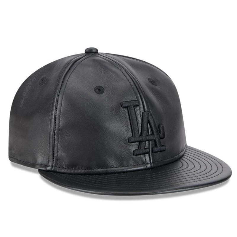 JOCKEY GORRA NEW ERA 9FIFTY MLB LOS ANGELES DODGERS GENUINE LEATHER NEGRO - 3