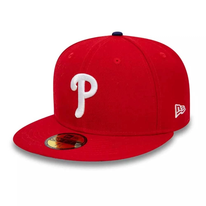 JOCKEY GORRA NEW ERA 59FIFTY PHILADELPHIA PHILLIES MLB ROJO - 3