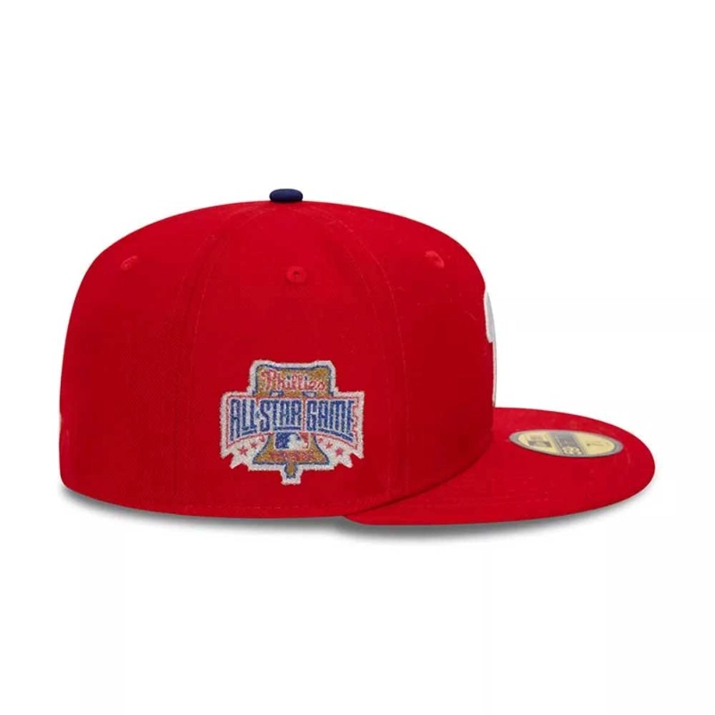 JOCKEY GORRA NEW ERA 59FIFTY PHILADELPHIA PHILLIES MLB ROJO - 4