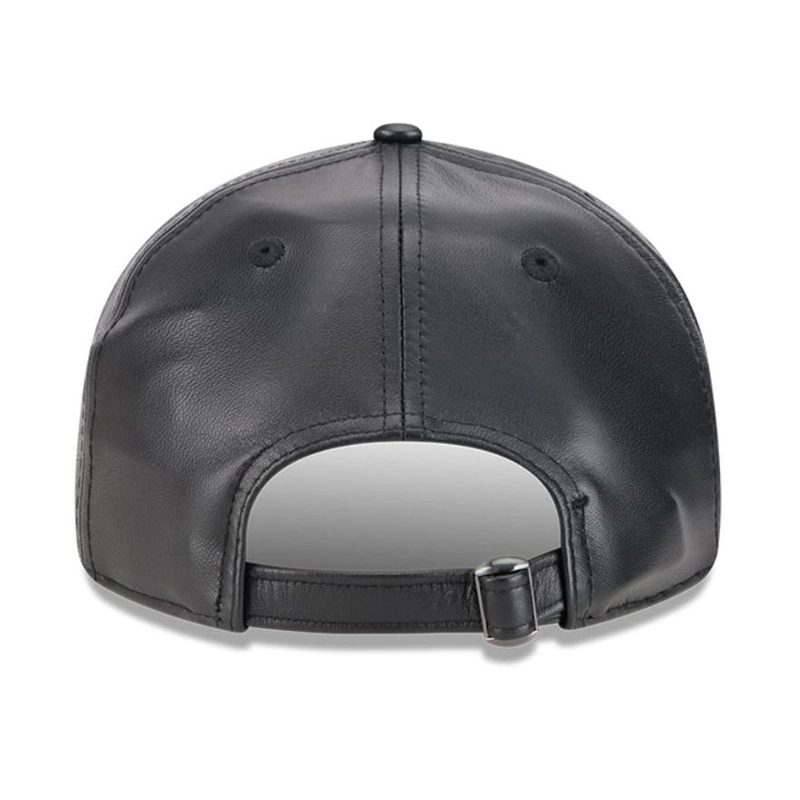 JOCKEY GORRA NEW ERA 9FIFTY MLB OAKLAND ATHLETICS GENUINE LEATHER NEGRO - 4