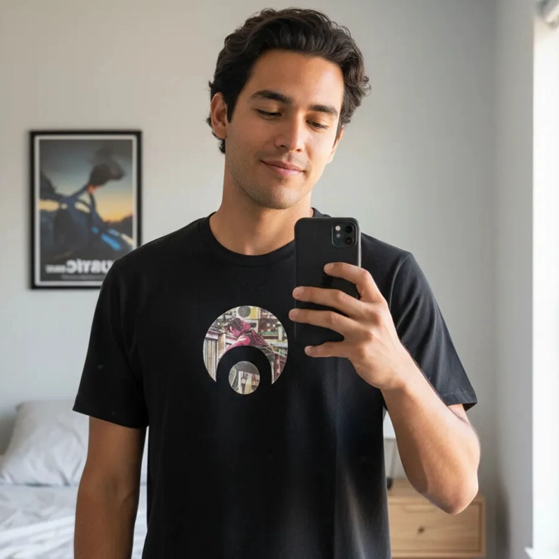 POLERA HOMBRE OSIRIS PEACOCK NEGRO - 3