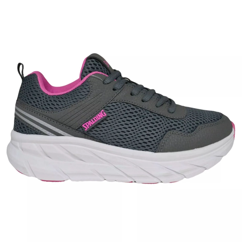ZAPATILLAS MUJER FITNESS SPALDING ZFF2032 GRIS FUCSIA 40