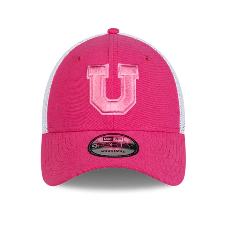 JOCKEY GORRA NEW ERA 9FORTY UNIVERSIDAD DE CHILE FUTBOL ROSADO - 1