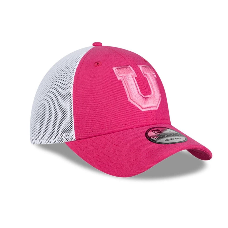 JOCKEY GORRA NEW ERA 9FORTY UNIVERSIDAD DE CHILE FUTBOL ROSADO - 3