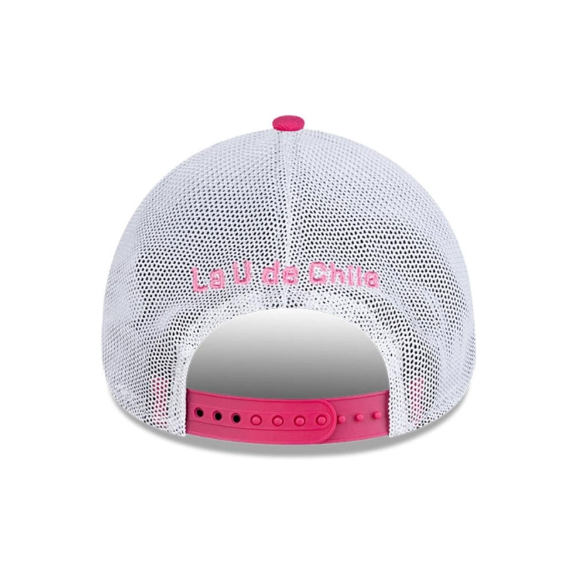 JOCKEY GORRA NEW ERA 9FORTY UNIVERSIDAD DE CHILE FUTBOL ROSADO - 4