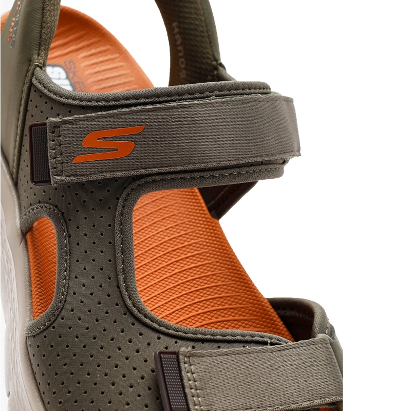 SANDALIAS HOMBRE SKECHERS SLIP-INS: GO WALK FLEX SANDAL - EASY ENTRY OLIVA - 3