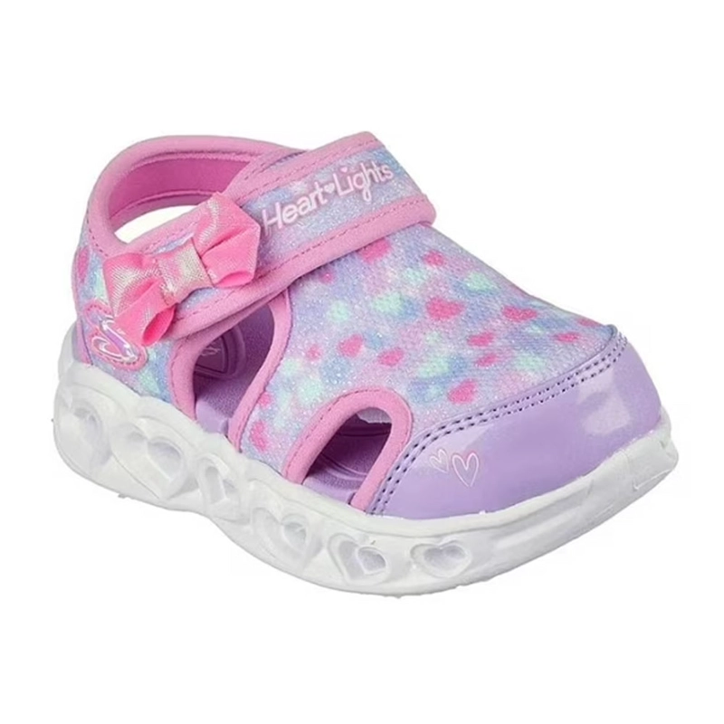 SANDALIAS NIÑA SKECHERS HEART LIGHTS BUBBLE LOVE ROSADO - 3