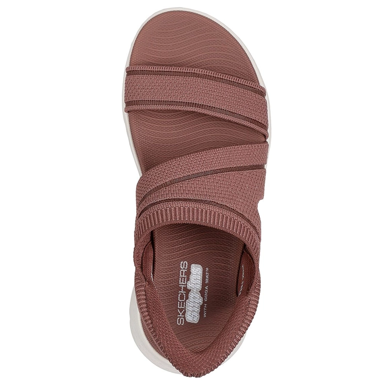 SANDALIAS MUJER SKECHERS SLIP-INS GO WALK FLEX SANDAL ENTICING CAFE - 4