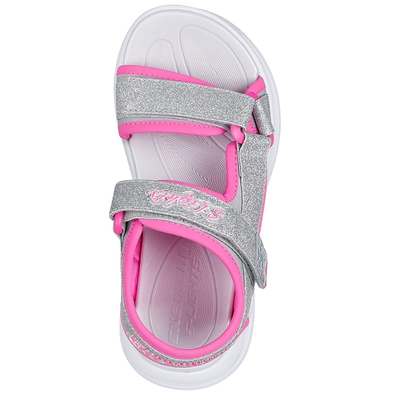 SANDALIAS NIÑAS SKECHERS SOLA GLOW SANDAL ROSADO - 4
