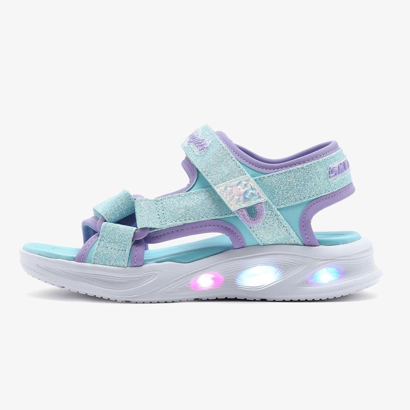 SANDALIAS NIÑAS SKECHERS SOLA GLOW SANDAL AZUL - 2