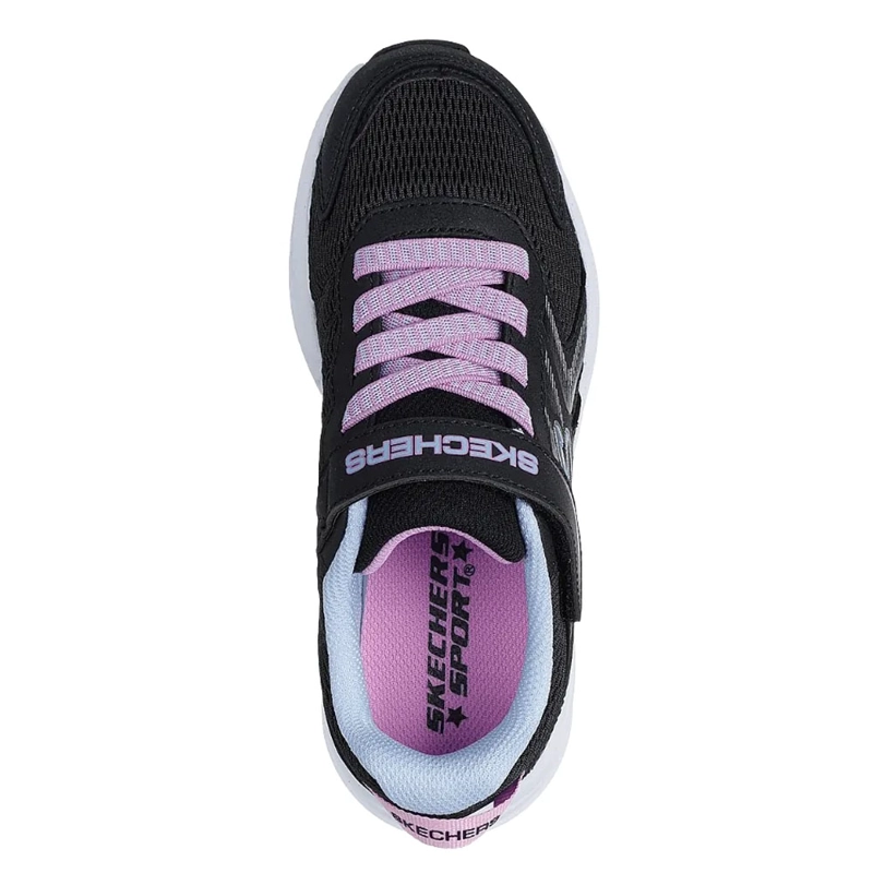 ZAPATILLAS NIÑAS SKECHERS MICROSPEC TREAD NEGRO - 4