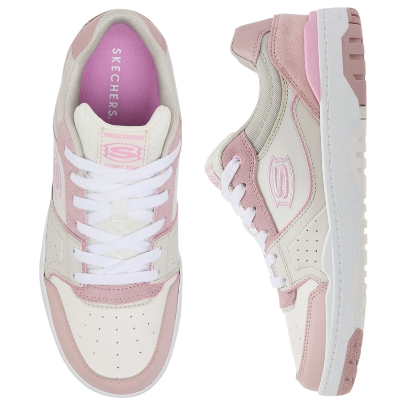 ZAPATILLAS NIÑAS SKECHERS SKX-228 BLANCO ROSA - 4