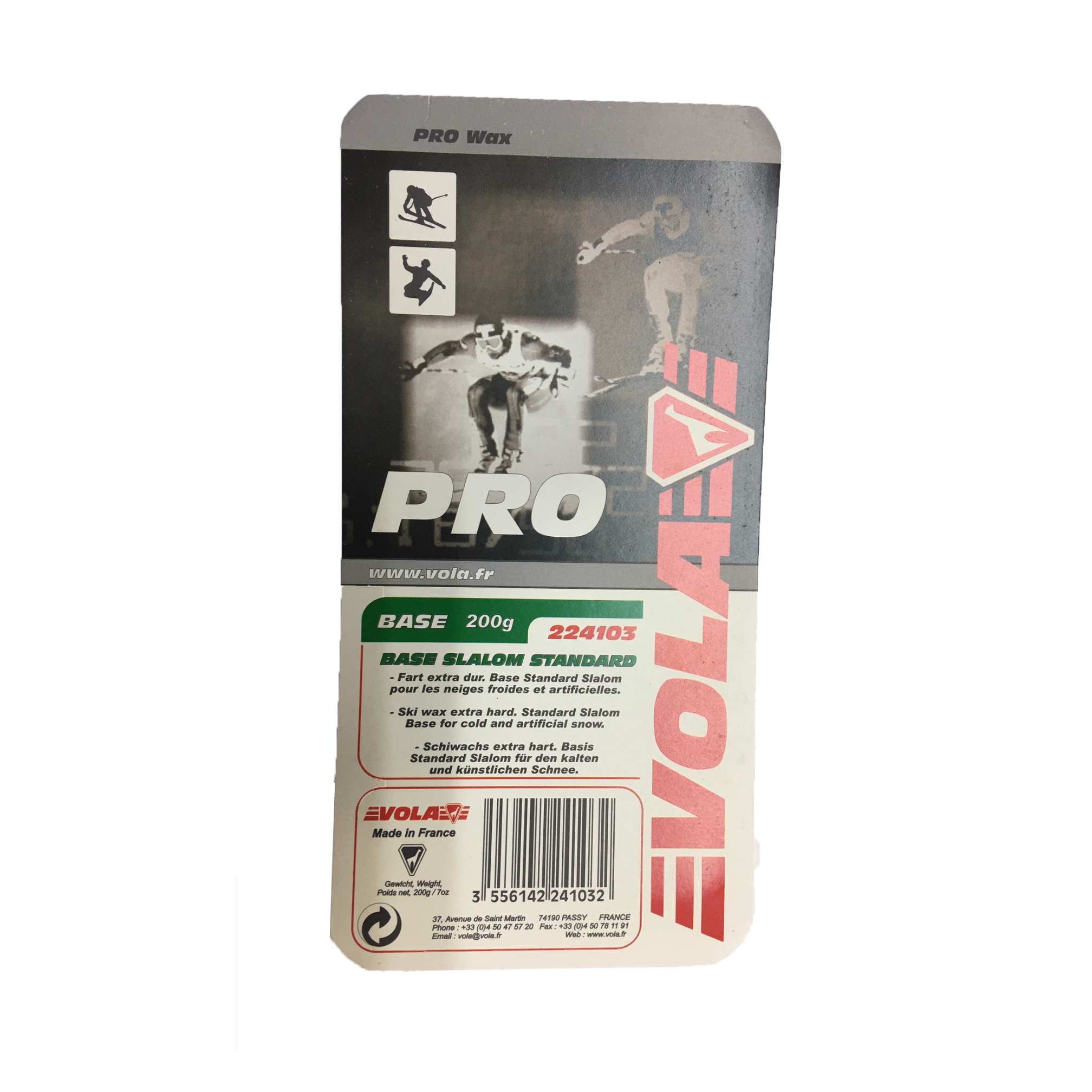 VOLA CERA BASE SLALOM ESTÁNDAR 200G VERDE - 2