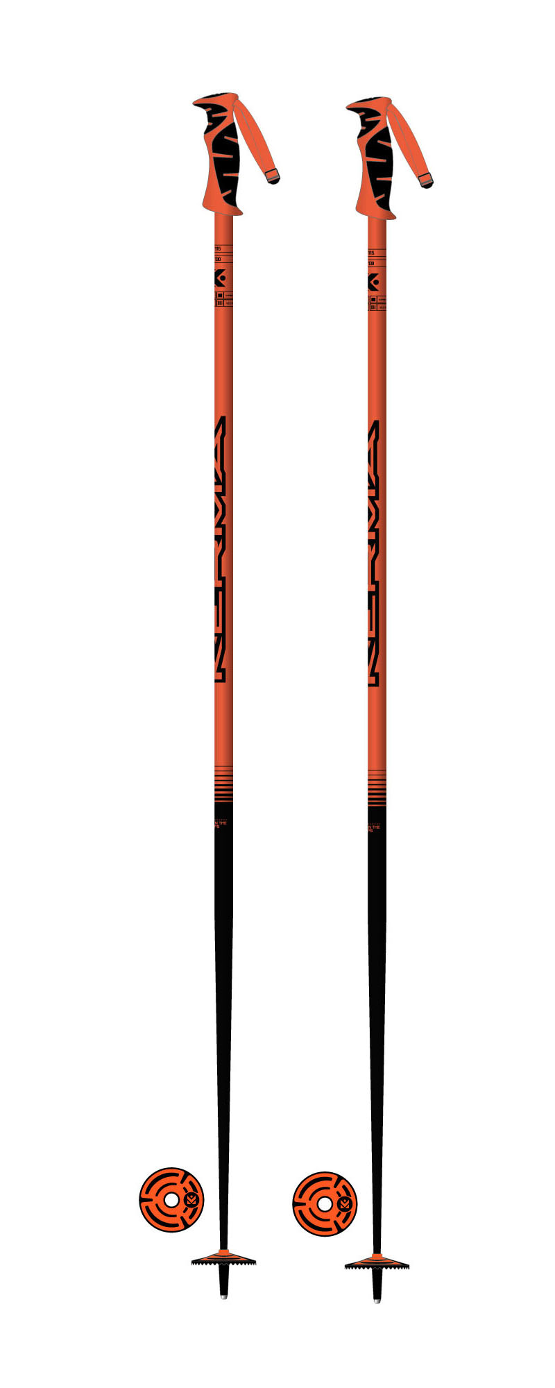 KERMA BASTONES DE SKI VECTOR BOX ORANGE - 1