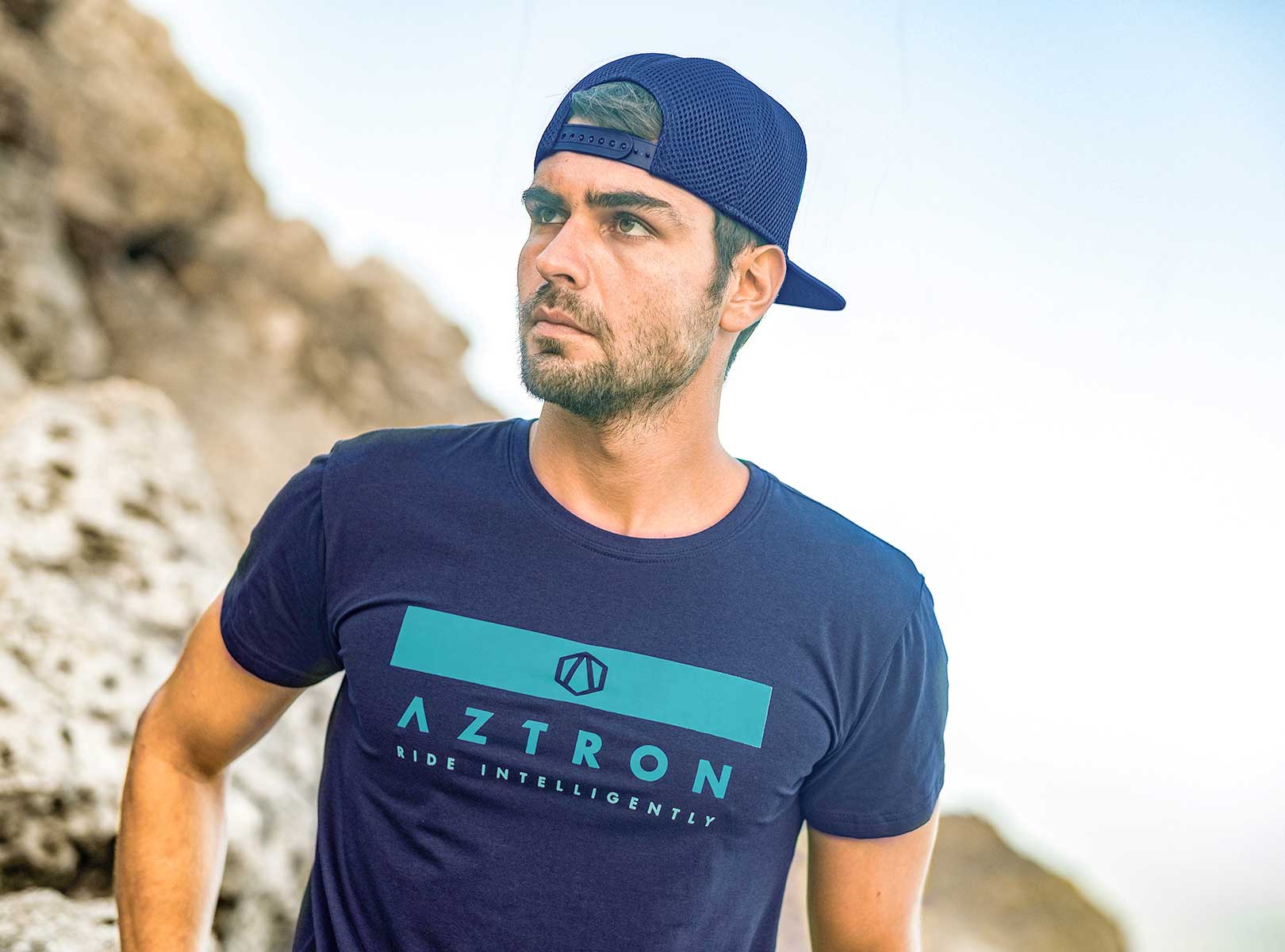 POLERA LOGO STYLE AZUL - 2