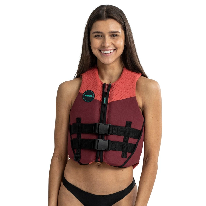 JOBE CHALECO SALVAVIDAS NEOPRENO MUJER EN COLOR ROJO - 1