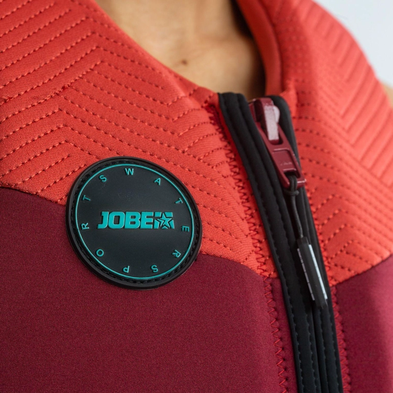 JOBE CHALECO SALVAVIDAS NEOPRENO MUJER EN COLOR ROJO - 2