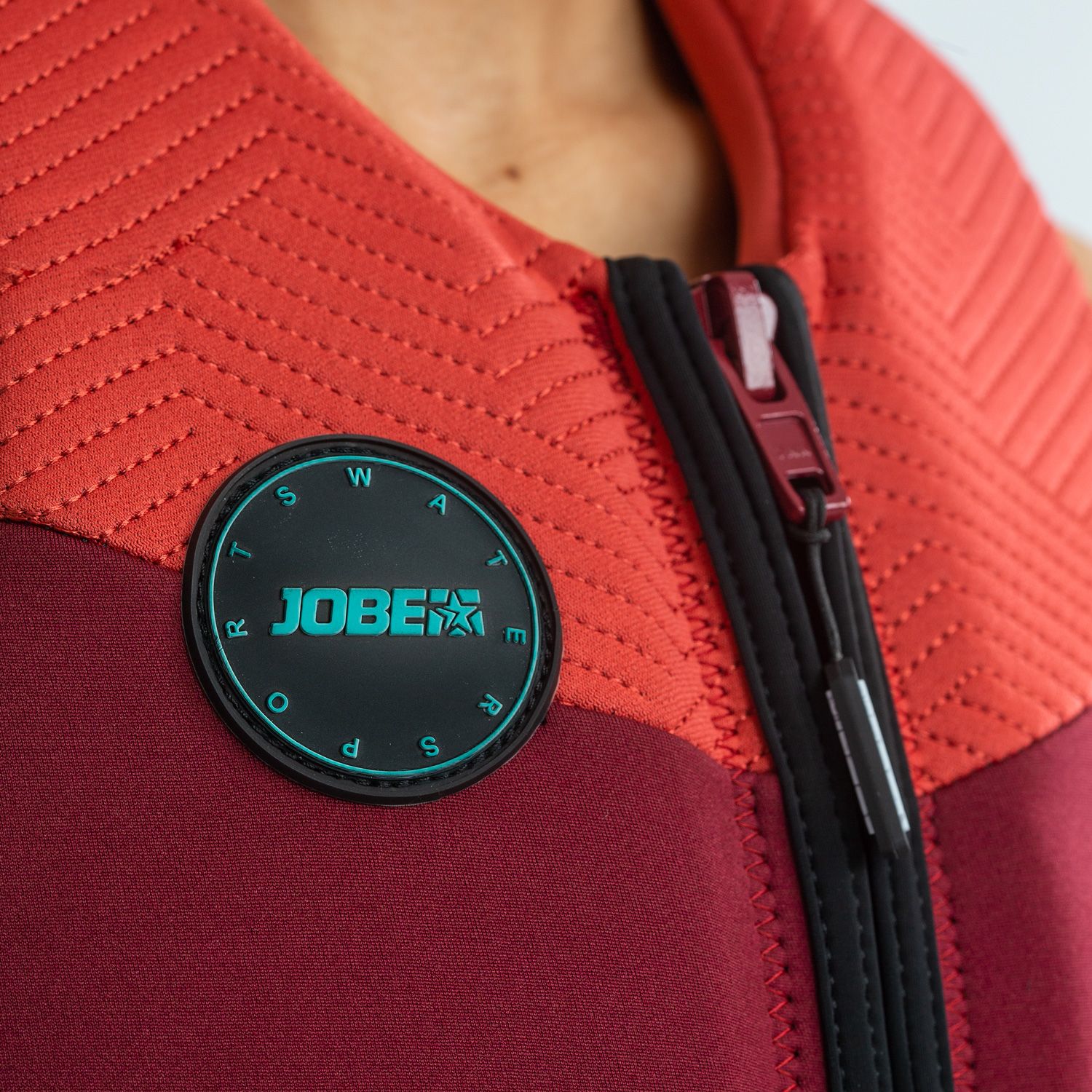JOBE CHALECO SALVAVIDAS NEOPRENO MUJER EN COLOR ROJO - 2