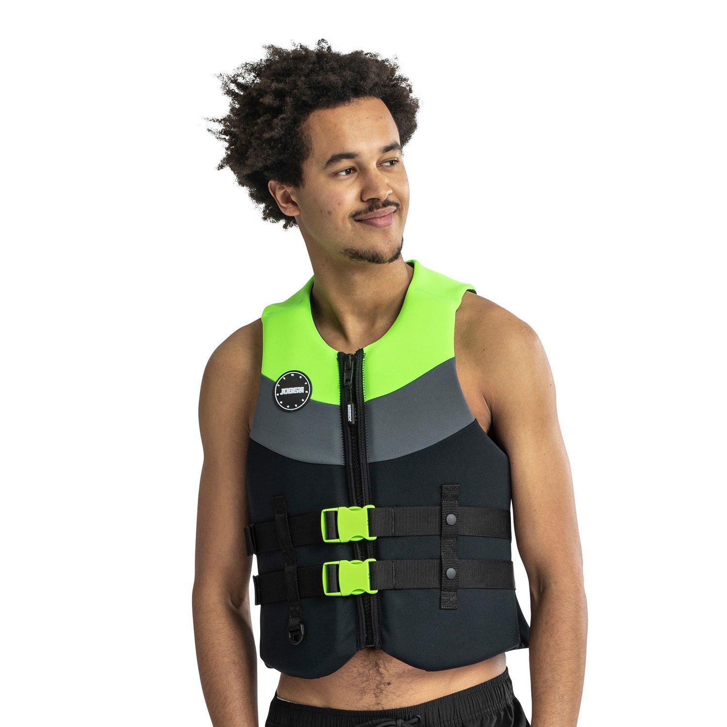CHALECO SALVAVIDAS NEOPRENO HOMBRE VERDE LIMÓN - 1
