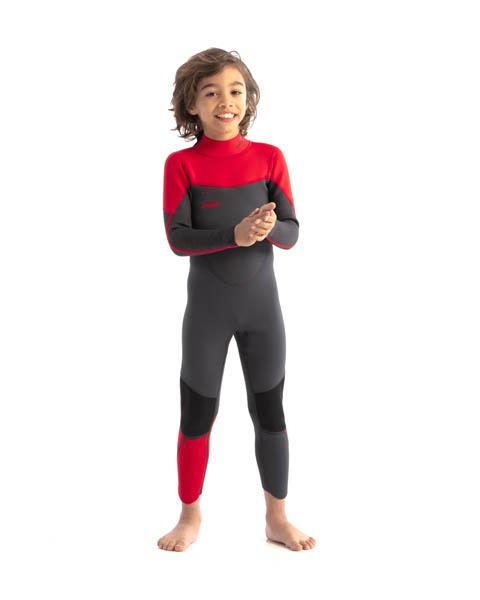 TRAJE AGUA NIÑOS 3/2 BOSTON LARGO - ROJO - 140 - 3