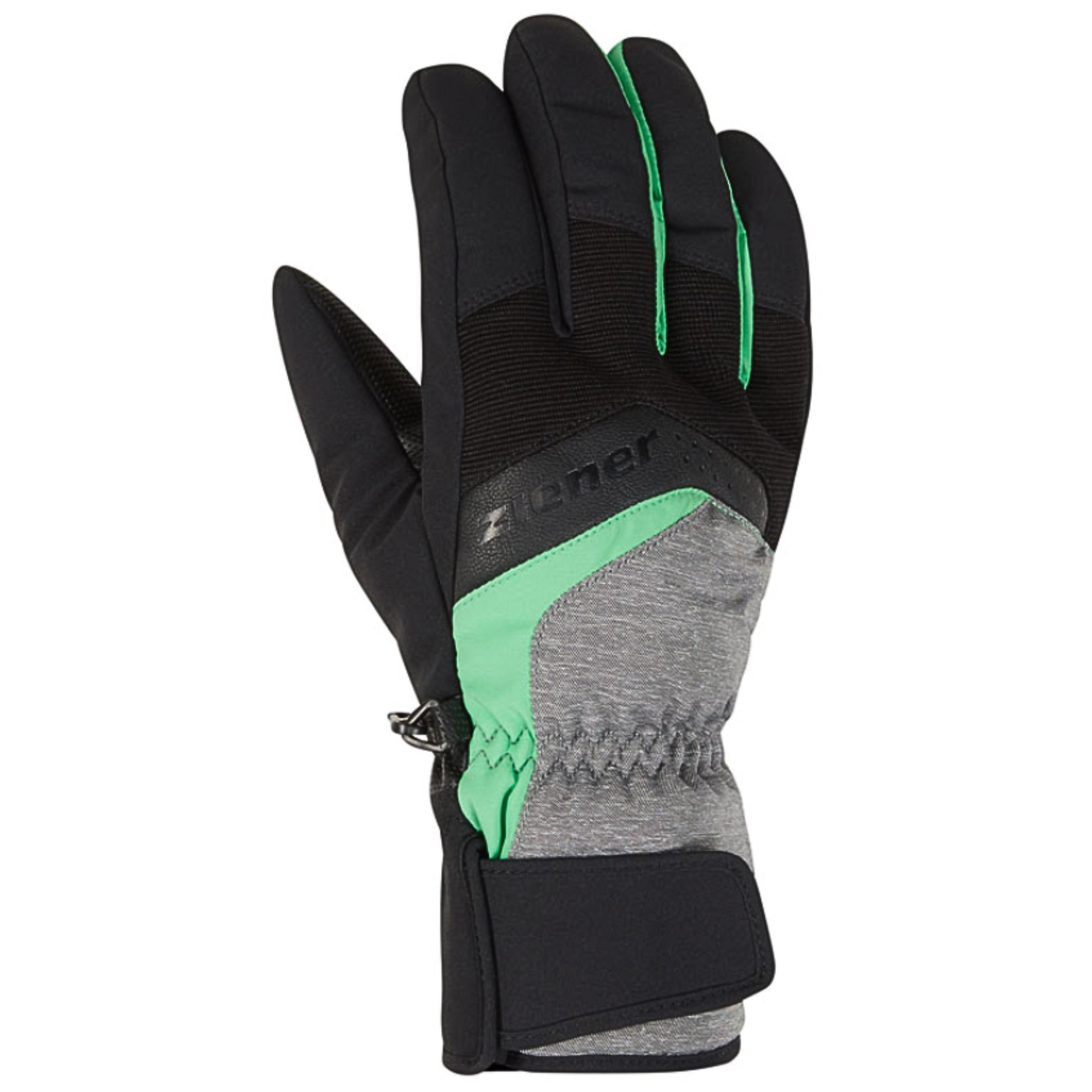 ZIENER GUANTE GABINO DARK MELANGE PALE GREEN - 8,5 - 2