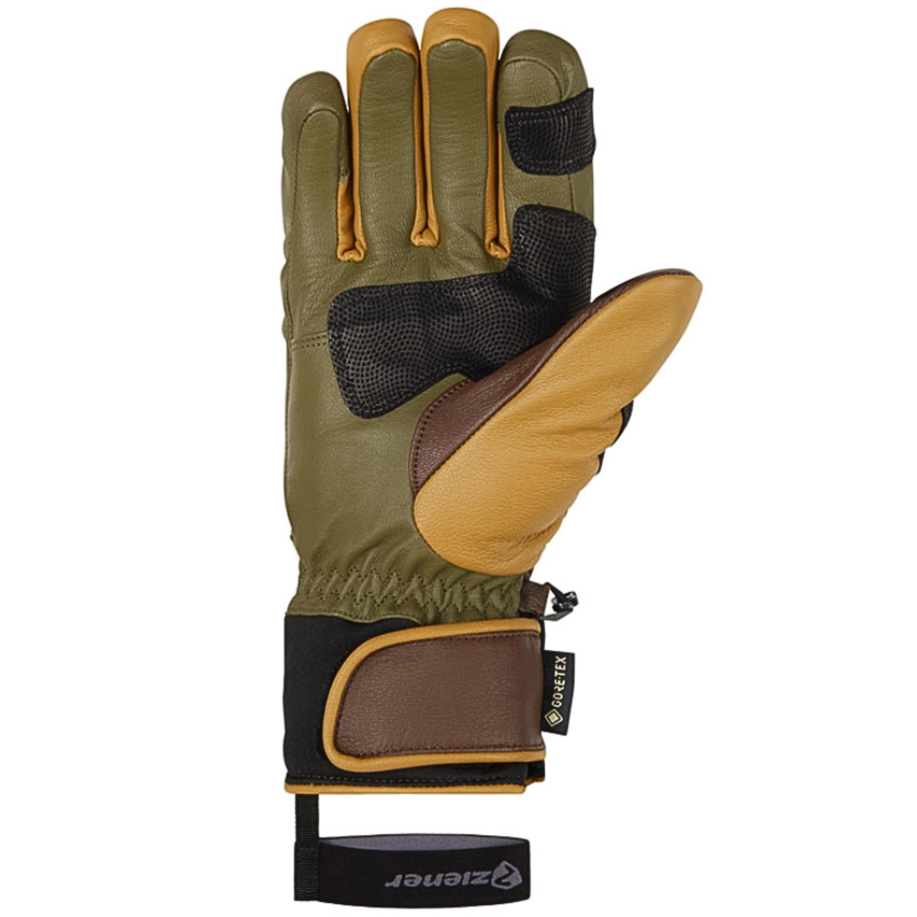 ZIENER GUANTE GUARD GTX + GORE GRIP PR DARK BROWN - 3