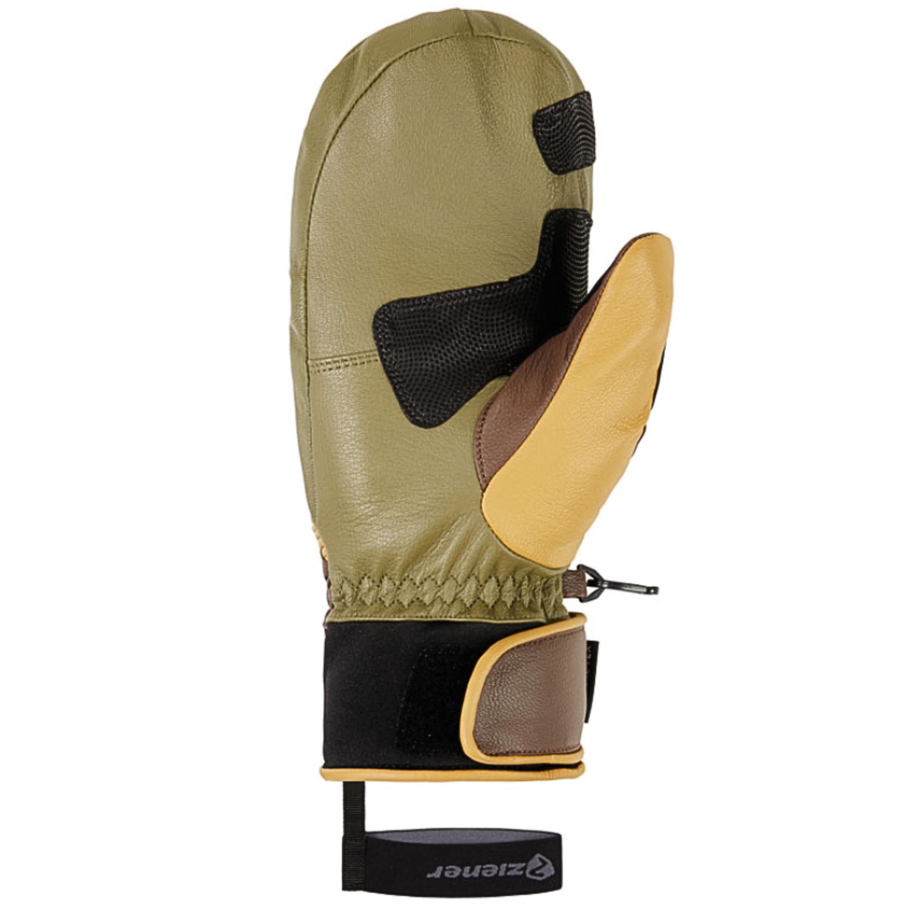 ZIENER GUANTE GUARDI GTX + GORE PLUS WARM PR MITÓN DARK BROWN - 7,5 - 2