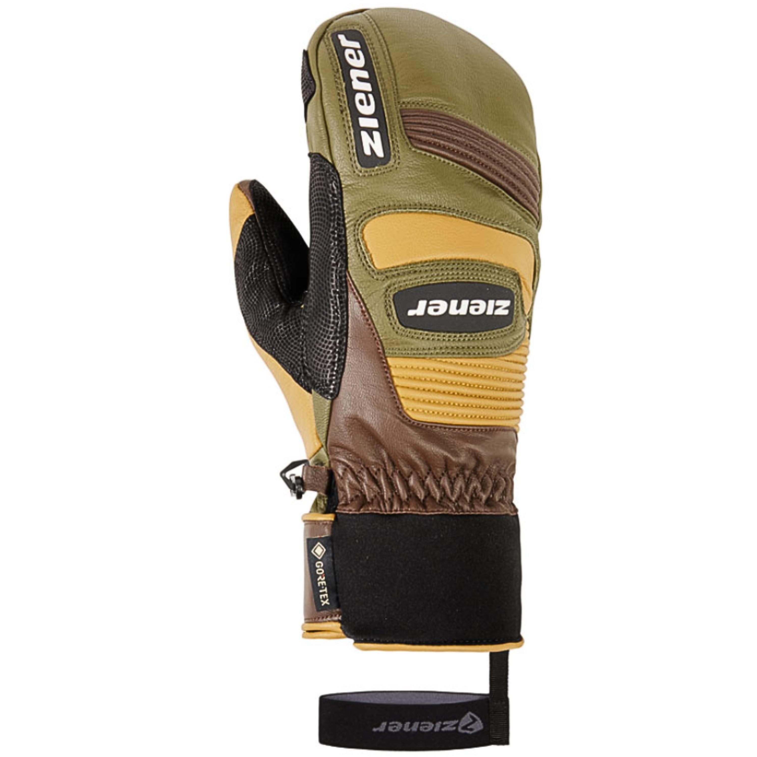 ZIENER GUANTE GUARDI GTX + GORE PLUS WARM PR MITÓN DARK BROWN - 7,5 - 3