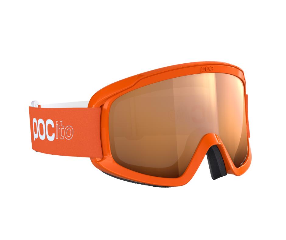 POC ANTIPARRAS NIEVE POCITO OPSIN FLUORESCENT ORANGE/PARTLY SUNNY LIGHT ORANGE - 3