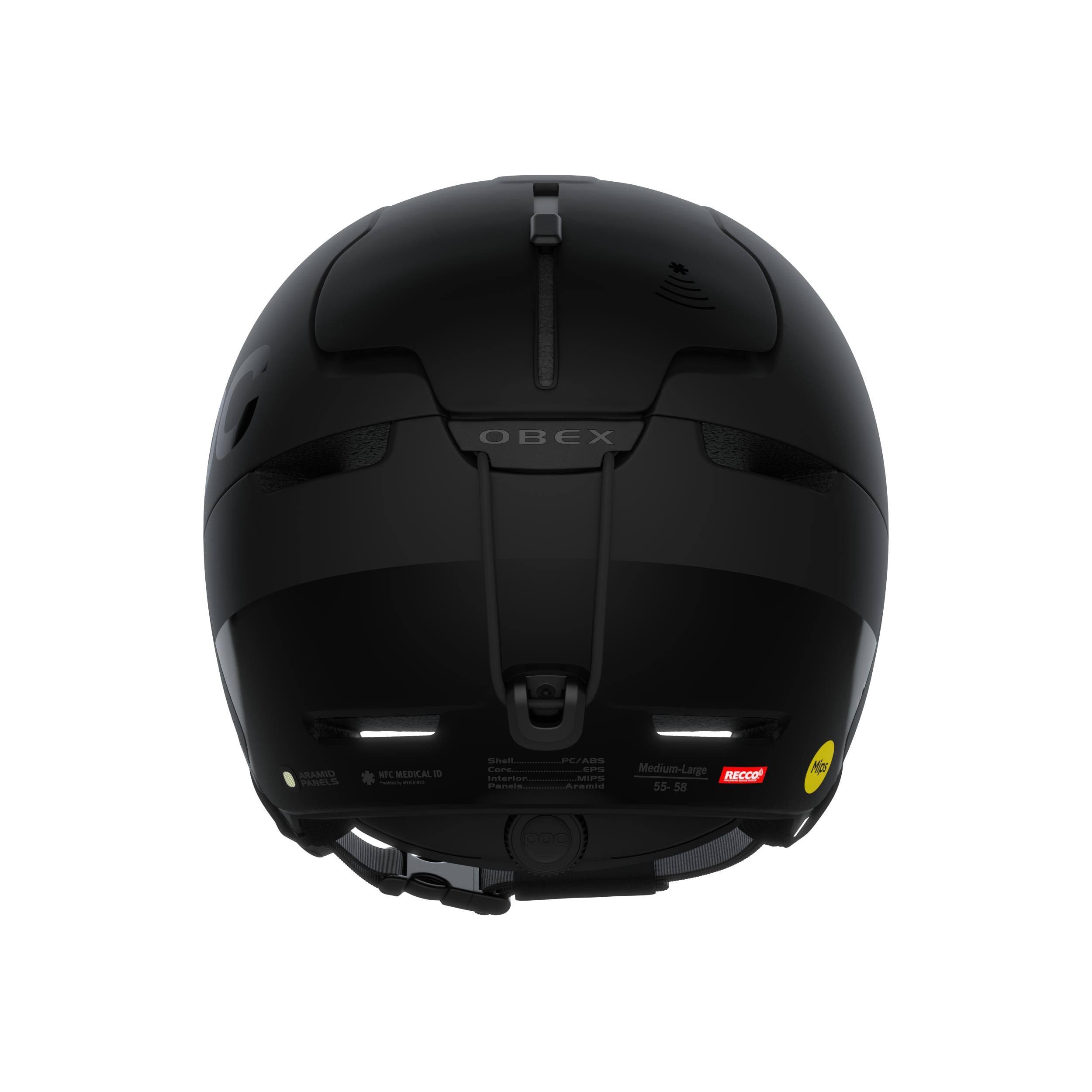 POC CASCO NIEVE OBEX BC MIPS EN COLOR NEGRO MATE - 4