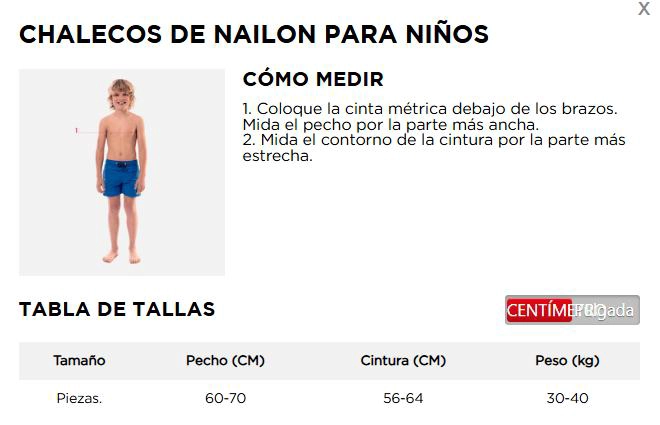JOBE CHALECO SALVAVIDAS NYLON NIÑOS ROJO 30-40 KG - 5