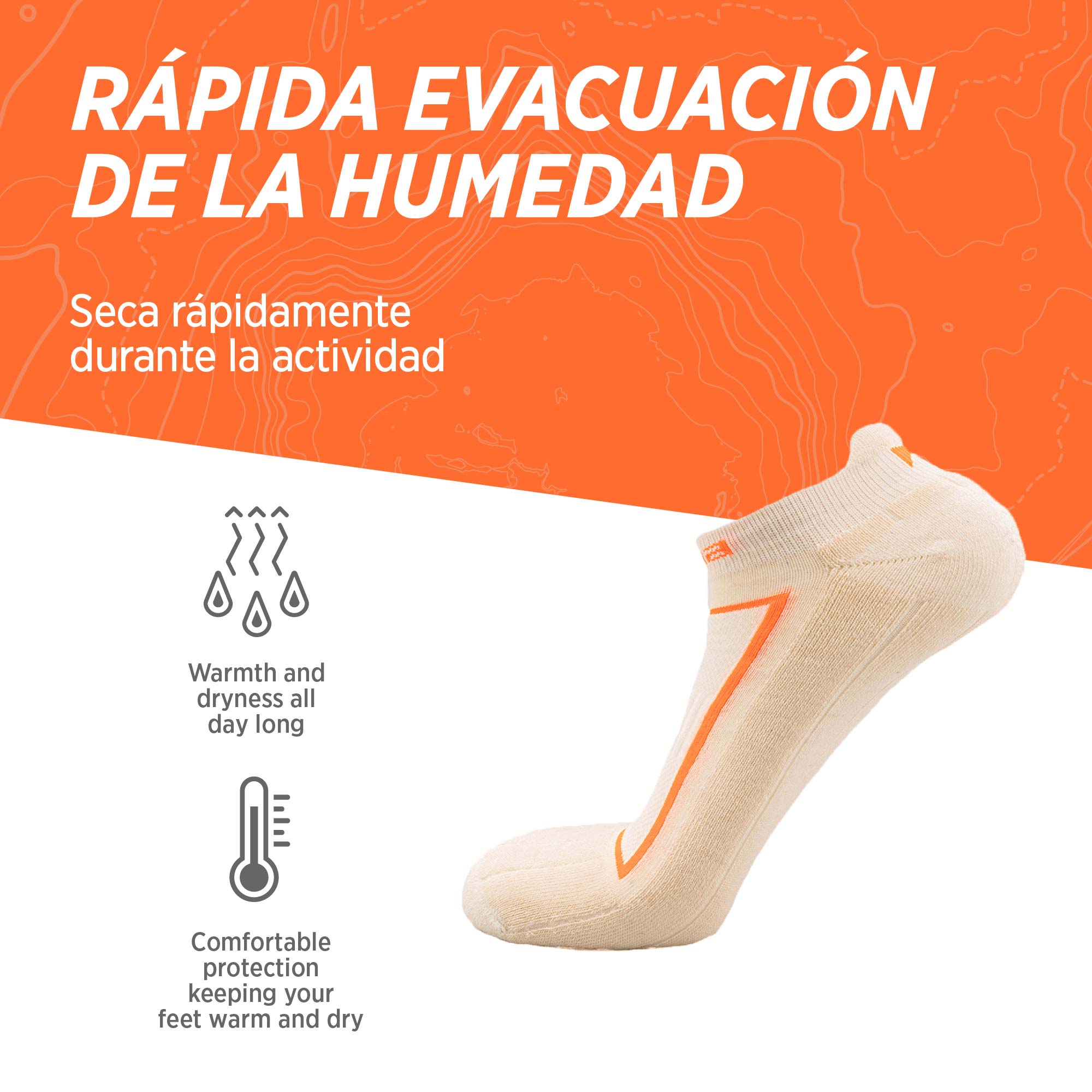 Calcetines Mid De Senderismo (2 Pares) 23 A 38 Niños, Hike 100 Gris