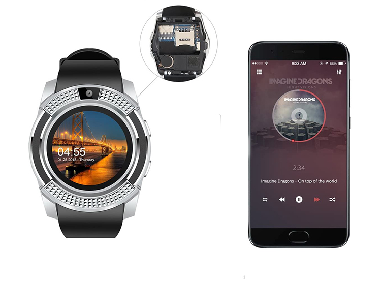 SMARTWATCH DEWINNER V8 GRIS - 2