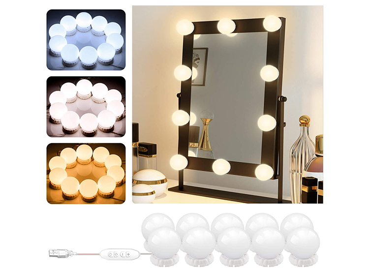 SET DE LUCES LED PEGABLES A ESPEJO MAQUILLAJE - 3