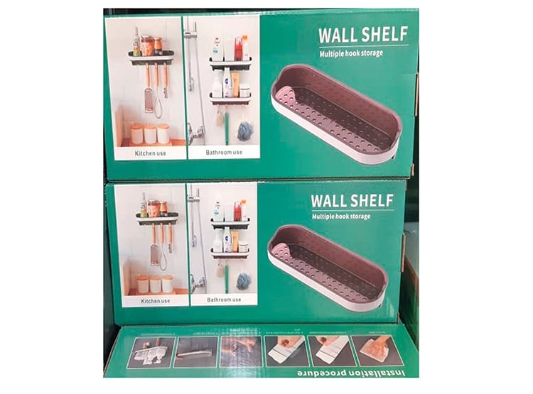 ORGANIZADOR CON GANCHOS COCINA BAÑO - 1