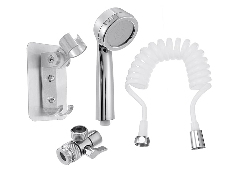 EXTENSION LLAVE SIFON FLEXIBLE CON SOPORTE PARED - 2