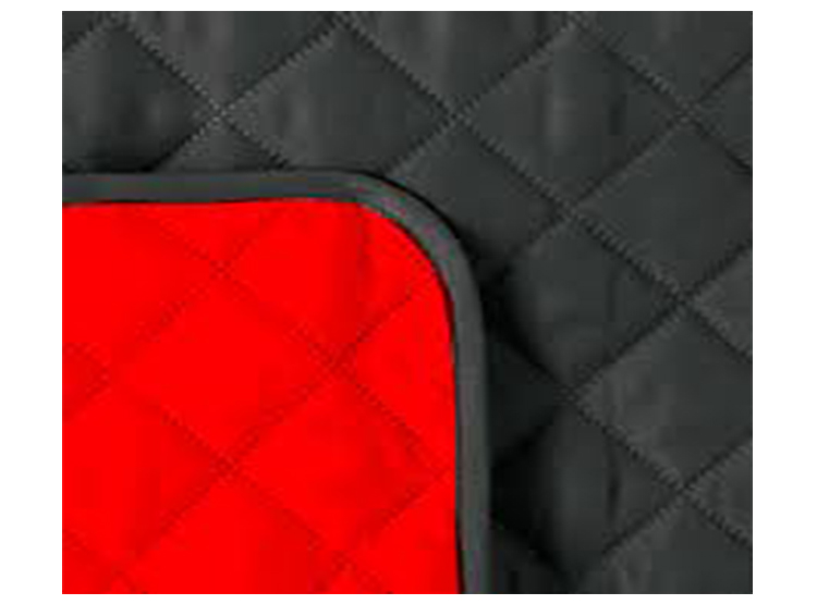 CUBRE SOFA 3 CUERPOS REVERSIBLE NEGRO ROJO - 2