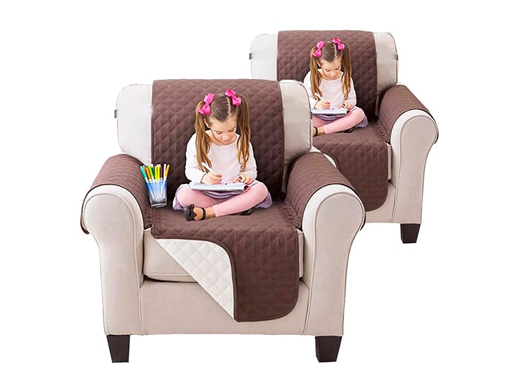 SET 3 FUNDAS CUBRE SOFA CAFÉ 2 DE 1 CUERPO Y 1 DE 2 CUERPOS CAFÉ - 2