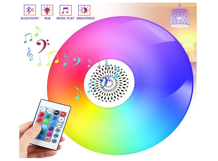 AMPOLLETA PARLANTE BLUETOOTH LA CUPONERA COLORES CONTROL REMOTO - 2