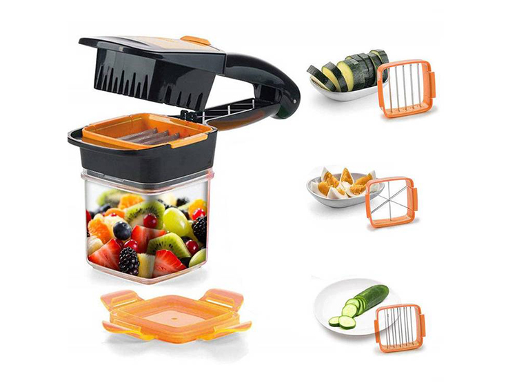CORTADOR Y REBANADOR DE FRUTAS Y VERDURAS 5 EN 1 - 1