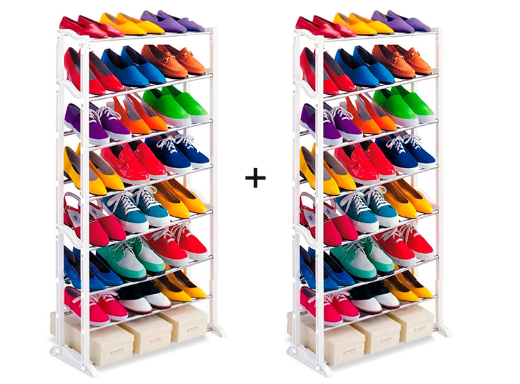 2 RACK ZAPATERO LA CUPONERA ORGANIZADOR 30 PARES - 1