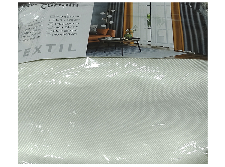 SET CORTINAS 2 PAÑOS SUN OUT ARGOLLA 140 X 230 BLANCO - 2